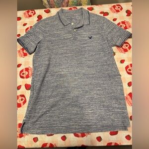 American Eagle Outfitters Blue Polo Shirt Classic Design NWOT